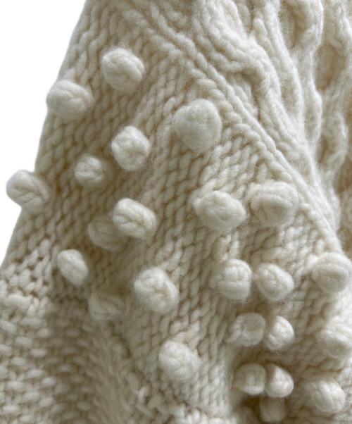 ichi（イチ）ichi (イチ) ichiAntiquités 1000393 PERU Hand Knit Patchwork Pullover ホワイト サイズ:Fの古着・服飾アイテム