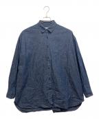journal standard luxeジャーナルスタンダード ラックス）の古着「シャンブレー レギュラーカラーBigシャツ」｜インディゴ