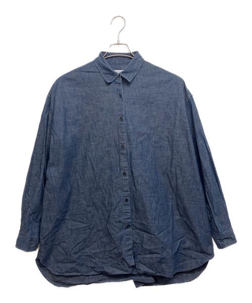 journal standard luxe（ジャーナルスタンダード ラックス）JOURNAL STANDARD LUXE (ジャーナルスタンダード ラックス) シャンブレー レギュラーカラーBigシャツ インディゴ サイズ:表記無しの古着・服飾アイテム