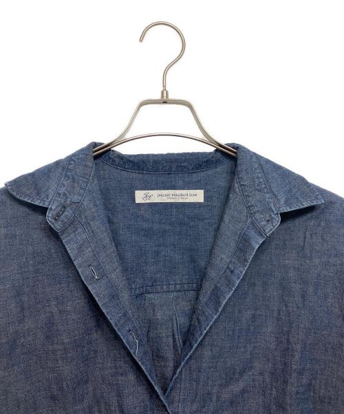 journal standard luxe（ジャーナルスタンダード ラックス）JOURNAL STANDARD LUXE (ジャーナルスタンダード ラックス) シャンブレー レギュラーカラーBigシャツ インディゴ サイズ:表記無しの古着・服飾アイテム