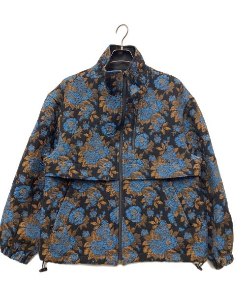 6397（シックススリーナインセブン）6397 (シックススリーナインセブン) blue floral track setter ブラック×ブルー サイズ:Sの古着・服飾アイテム