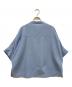 Leilian (レリアン) 比翼バンドカラーブラウス ライトブルー サイズ:SIZE 11：5000円