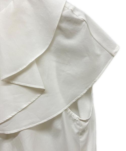 BOURGE（ブルージュ）BOURGE (ブルージュ) ラッフルブラウス ホワイト サイズ:SIZE 11の古着・服飾アイテム