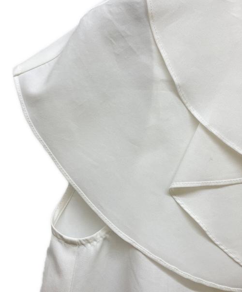 BOURGE（ブルージュ）BOURGE (ブルージュ) ラッフルブラウス ホワイト サイズ:SIZE 11の古着・服飾アイテム