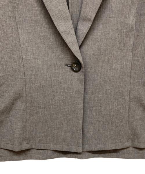 Leilian（レリアン）Leilian (レリアン) 五分袖ジャケット グレー サイズ:9の古着・服飾アイテム