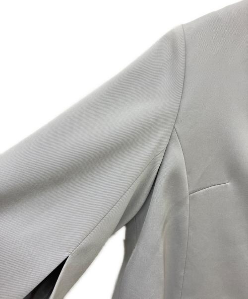 BOURGE（ブルージュ）BOURGE (ブルージュ) ノーカラーVネックジャケット&ワイドパンツ ライトグレー サイズ:11の古着・服飾アイテム