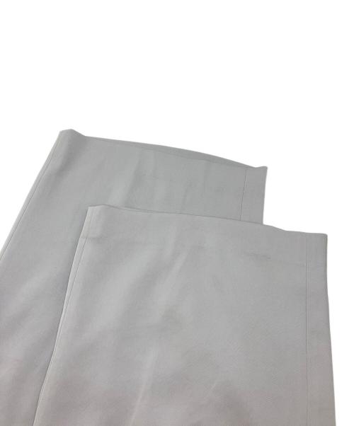 BOURGE（ブルージュ）BOURGE (ブルージュ) ノーカラーVネックジャケット&ワイドパンツ ライトグレー サイズ:11の古着・服飾アイテム