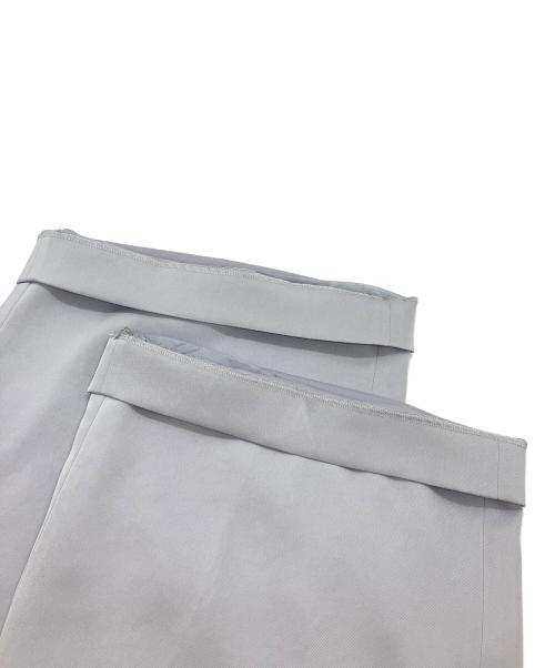 BOURGE（ブルージュ）BOURGE (ブルージュ) ノーカラーVネックジャケット&ワイドパンツ ライトグレー サイズ:11の古着・服飾アイテム