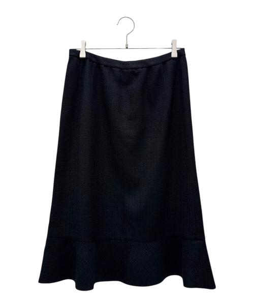 Leilian（レリアン）Leilian (レリアン) ツイードスーツスカートセットアップ ブラック サイズ:13の古着・服飾アイテム