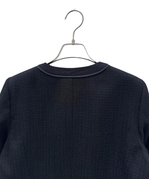 Leilian（レリアン）Leilian (レリアン) ツイードスーツスカートセットアップ ブラック サイズ:13の古着・服飾アイテム