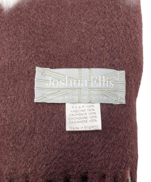 JOSHUA ELLIS（ジョシュア エリス）Joshua Ellis (ジョシュア エリス) チェックカシミヤ大判ストール ブラウンの古着・服飾アイテム