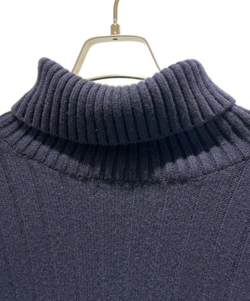 ebure（エブール）ebure (エブール) Low Gauge Cashmere Turtle Neck Pullover 3610800432 ネイビー サイズ:FREEの古着・服飾アイテム