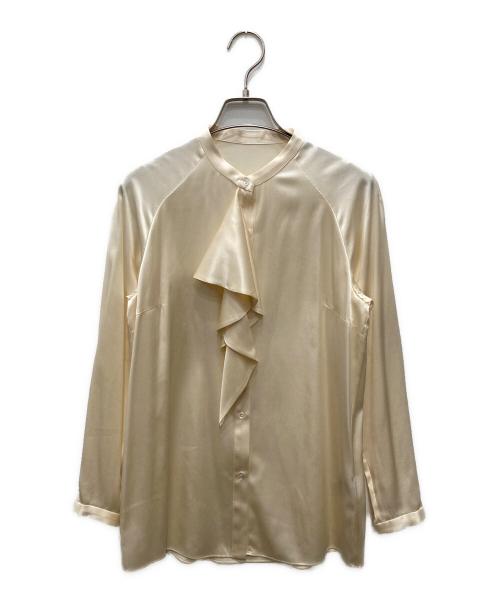 TOMORROW LAND collection（トゥモローランドコレクション）TOMORROW LAND collection (トゥモローランドコレクション) ウォッシャブルシルクサテン ボウタイブラウス アイボリー サイズ:36の古着・服飾アイテム