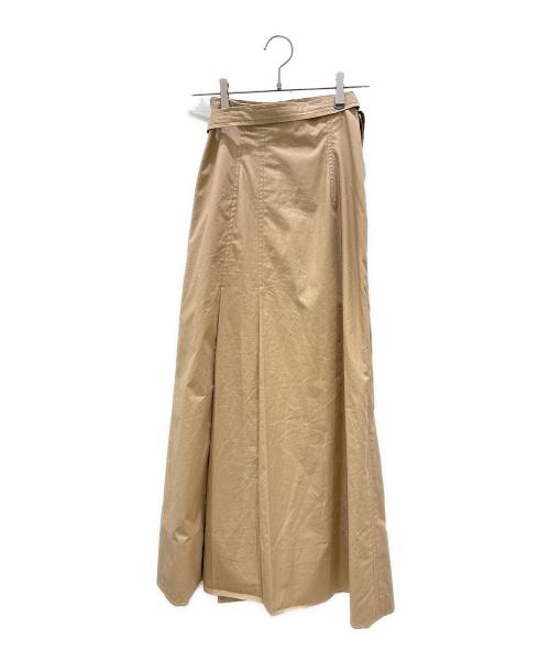 CELINE（セリーヌ）CELINE (セリーヌ) ロングラップスカート ベージュ サイズ:34の古着・服飾アイテム