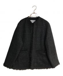 BABYLONE×YUI YANAGIHASHI（バビロン）の古着「ツイードジャケット」｜ブラック
