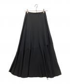 Lisiereリジェール）の古着「Bias Flare Skirt」｜ブラック