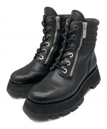 3.1 phillip lim（スリーワンフィリップリム）の古着「Kate ラグソールダブルジップブーツ」｜ブラック