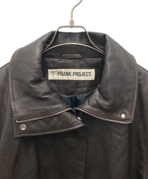 PRANK PROJECT（プランクプロジェクト）PRANK PROJECT (プランクプロジェクト) SHEEP Leather High Neck Blouson/シープ・レザー・ハイ・ネック・ブルゾン ブラウン サイズ:FREEの古着・服飾アイテム