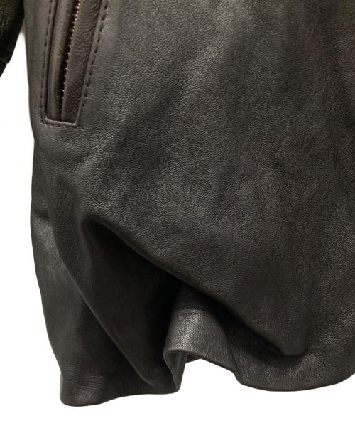 PRANK PROJECT（プランクプロジェクト）PRANK PROJECT (プランクプロジェクト) SHEEP Leather High Neck Blouson/シープ・レザー・ハイ・ネック・ブルゾン ブラウン サイズ:FREEの古着・服飾アイテム