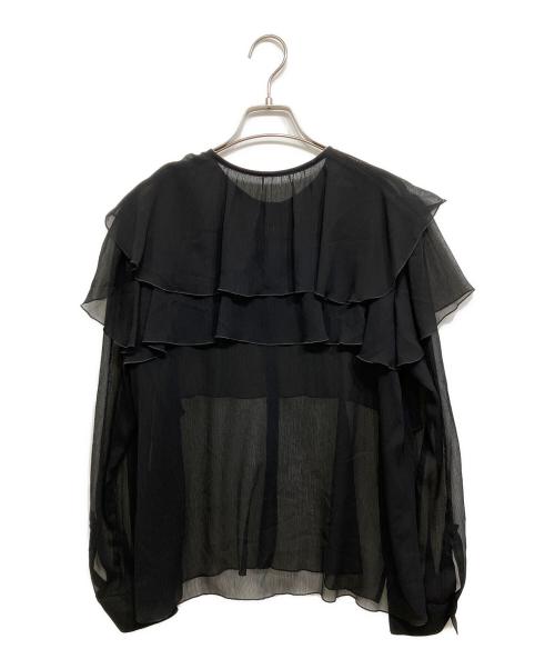 IENA（イエナ）IENA (イエナ) 楊柳フリルブラウス ブラック サイズ:Freeの古着・服飾アイテム