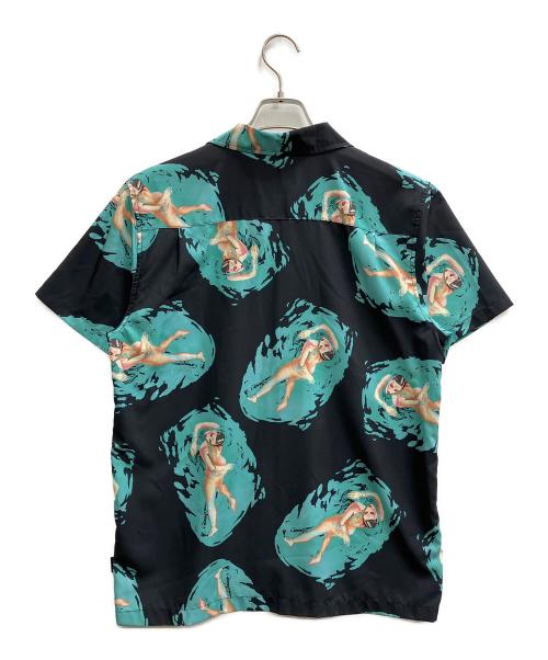 stussy（ステューシー）stussy (ステューシー) 総柄半袖シャツ ブラック サイズ:Sの古着・服飾アイテム