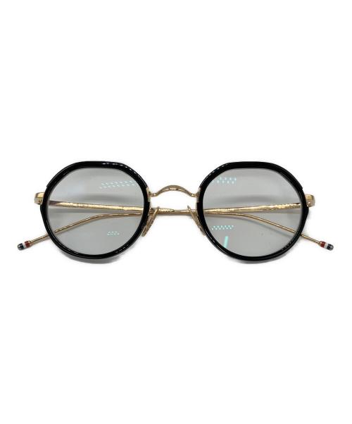 Thom Browne（トムブラウン）Thom Browne (トムブラウン) 眼鏡 ブラック×ゴールド サイズ:45□25-140の古着・服飾アイテム