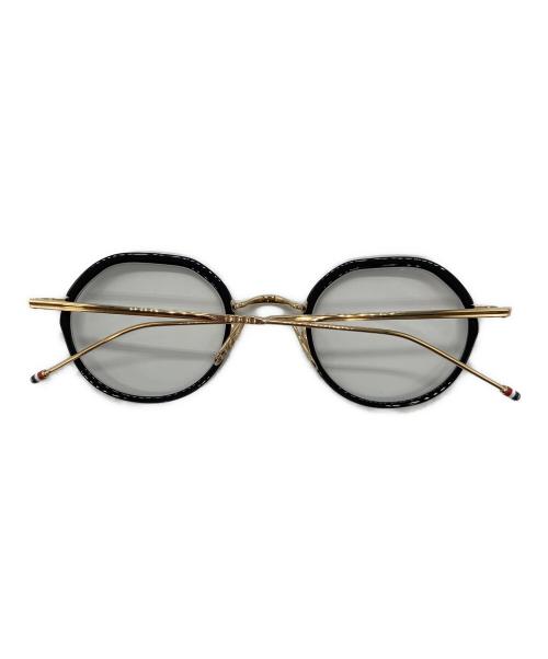 Thom Browne（トムブラウン）Thom Browne (トムブラウン) 眼鏡 ブラック×ゴールド サイズ:45□25-140の古着・服飾アイテム