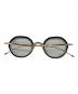 Thom Browne (トムブラウン) 眼鏡 ブラック×ゴールド サイズ:45□25-140：30000円