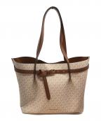 MICHAEL KORSマイケル・コース）の古着「エミリアトートバッグ」｜アイボリー×ブラウン