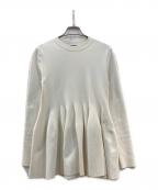 VERMEIL par ienaヴェルメイユ パー イエナ）の古着「フォルムニットフレアプルオーバー」｜アイボリー