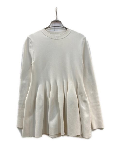 VERMEIL par iena（ヴェルメイユ パー イエナ）VERMEIL par iena (ヴェルメイユ パー イエナ) フォルムニットフレアプルオーバー アイボリー サイズ:FREEの古着・服飾アイテム