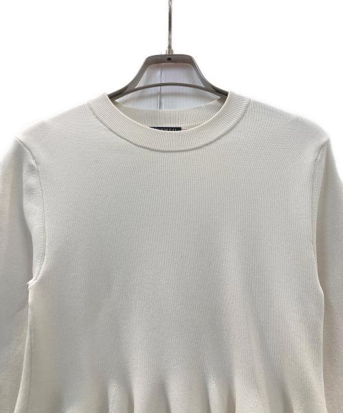 VERMEIL par iena（ヴェルメイユ パー イエナ）VERMEIL par iena (ヴェルメイユ パー イエナ) フォルムニットフレアプルオーバー アイボリー サイズ:FREEの古着・服飾アイテム