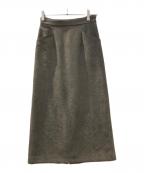 BALLSEYボールジィ）の古着「ビンテージスエード タイトスカート」｜グレー