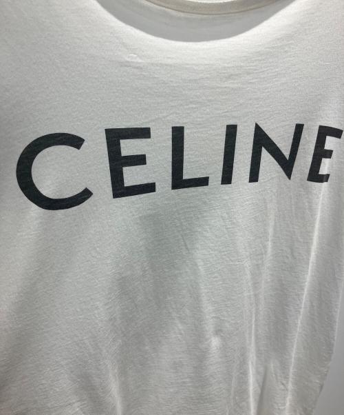 CELINE（セリーヌ）CELINE (セリーヌ) ロゴTシャツ ホワイト サイズ:Sの古着・服飾アイテム