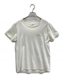 CELINE（セリーヌ）の古着「ロゴエンブロイダリ刺繍ーTシャツ」｜ホワイト
