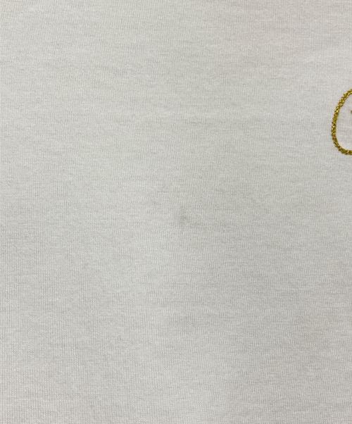 CELINE（セリーヌ）CELINE (セリーヌ) ロゴエンブロイダリ刺繍ーTシャツ ホワイト サイズ:Sの古着・服飾アイテム
