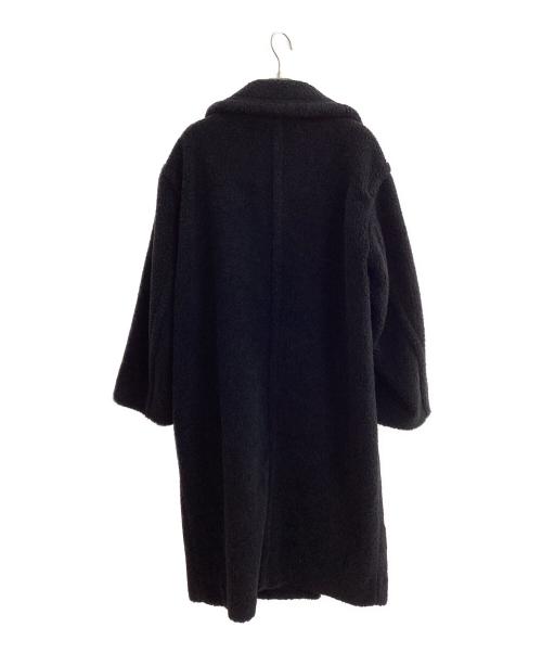 FRAMeWORK（フレームワーク）FRAMeWORK (フレームワーク) WOOLブレンドボアコート ブラック サイズ:36の古着・服飾アイテム