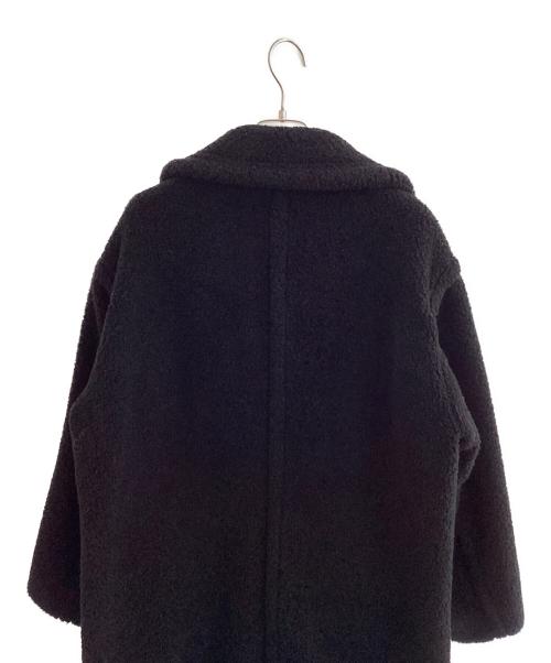 FRAMeWORK（フレームワーク）FRAMeWORK (フレームワーク) WOOLブレンドボアコート ブラック サイズ:36の古着・服飾アイテム