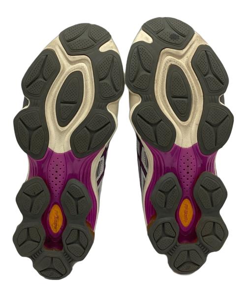 asics（アシックス）asics (アシックス) ローカットスニーカー ホワイト×パープル サイズ:24.5㎝の古着・服飾アイテム