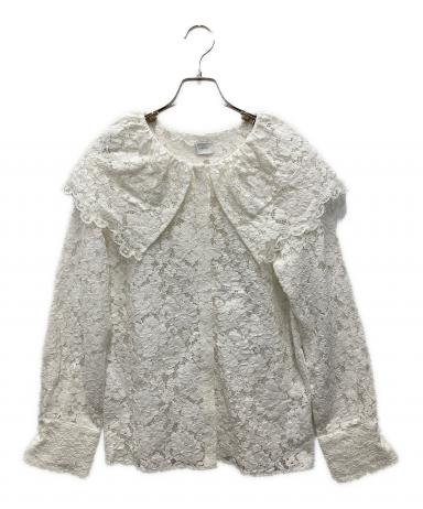 中古・古着通販】MANOF (マノフ) LACE COLLAR SHIRT/レース カラー