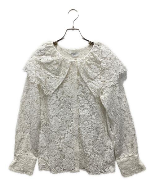 MANOF（マノフ）MANOF (マノフ) LACE COLLAR SHIRT/レース カラー シャツ ホワイト サイズ:F 未使用品の古着・服飾アイテム