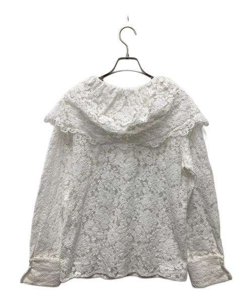 MANOF（マノフ）MANOF (マノフ) LACE COLLAR SHIRT/レース カラー シャツ ホワイト サイズ:F 未使用品の古着・服飾アイテム