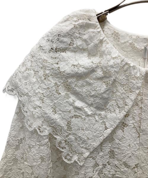 MANOF（マノフ）MANOF (マノフ) LACE COLLAR SHIRT/レース カラー シャツ ホワイト サイズ:F 未使用品の古着・服飾アイテム