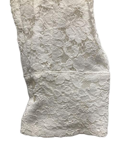 MANOF（マノフ）MANOF (マノフ) LACE COLLAR SHIRT/レース カラー シャツ ホワイト サイズ:F 未使用品の古着・服飾アイテム
