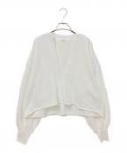 Whim Gazetteウィムガゼット）の古着「スウェットVネックプルオーバー」｜ホワイト