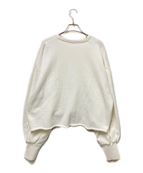 Whim Gazette（ウィムガゼット）Whim Gazette (ウィムガゼット) スウェットVネックプルオーバー ホワイト サイズ:Fの古着・服飾アイテム