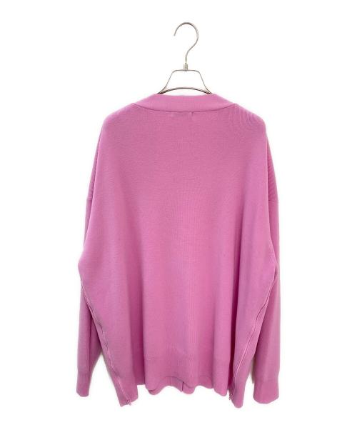 LE PHIL（ル フィル）LE PHIL (ル フィル) ウールオーバーサイズカーディガン ピンク サイズ:Freeの古着・服飾アイテム