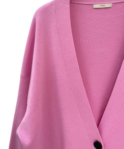 LE PHIL（ル フィル）LE PHIL (ル フィル) ウールオーバーサイズカーディガン ピンク サイズ:Freeの古着・服飾アイテム