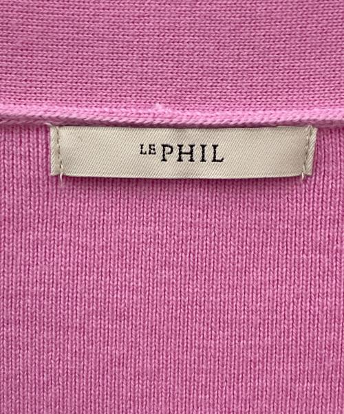 LE PHIL（ル フィル）LE PHIL (ル フィル) ウールオーバーサイズカーディガン ピンク サイズ:Freeの古着・服飾アイテム