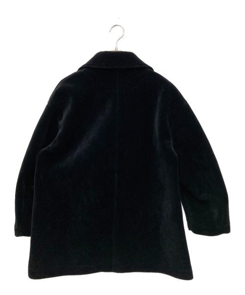 Conte（コンテ）conte (コンテ) ベルベット ボンディング Pコート ブラック サイズ:Freeの古着・服飾アイテム